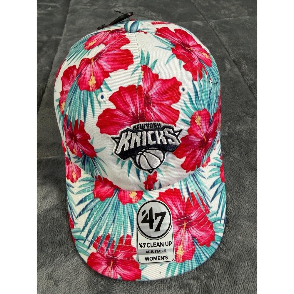New York Knicks 47 Brand Floral Sharon Women’s Clean Up Hat Adjustable NWT NBA
